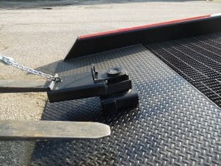 Positioning Sleeve on the YARD-RAMP-SITE mobile yard ramps Positioning Sleeve YARD-RAMP-SITE Mobile Yard Ramps