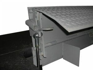 YARD-RAMP-SITE hydraulic edge of dock levelers YARD-RAMP-SITE hydraulic edge of dock levelers shown at loading dock